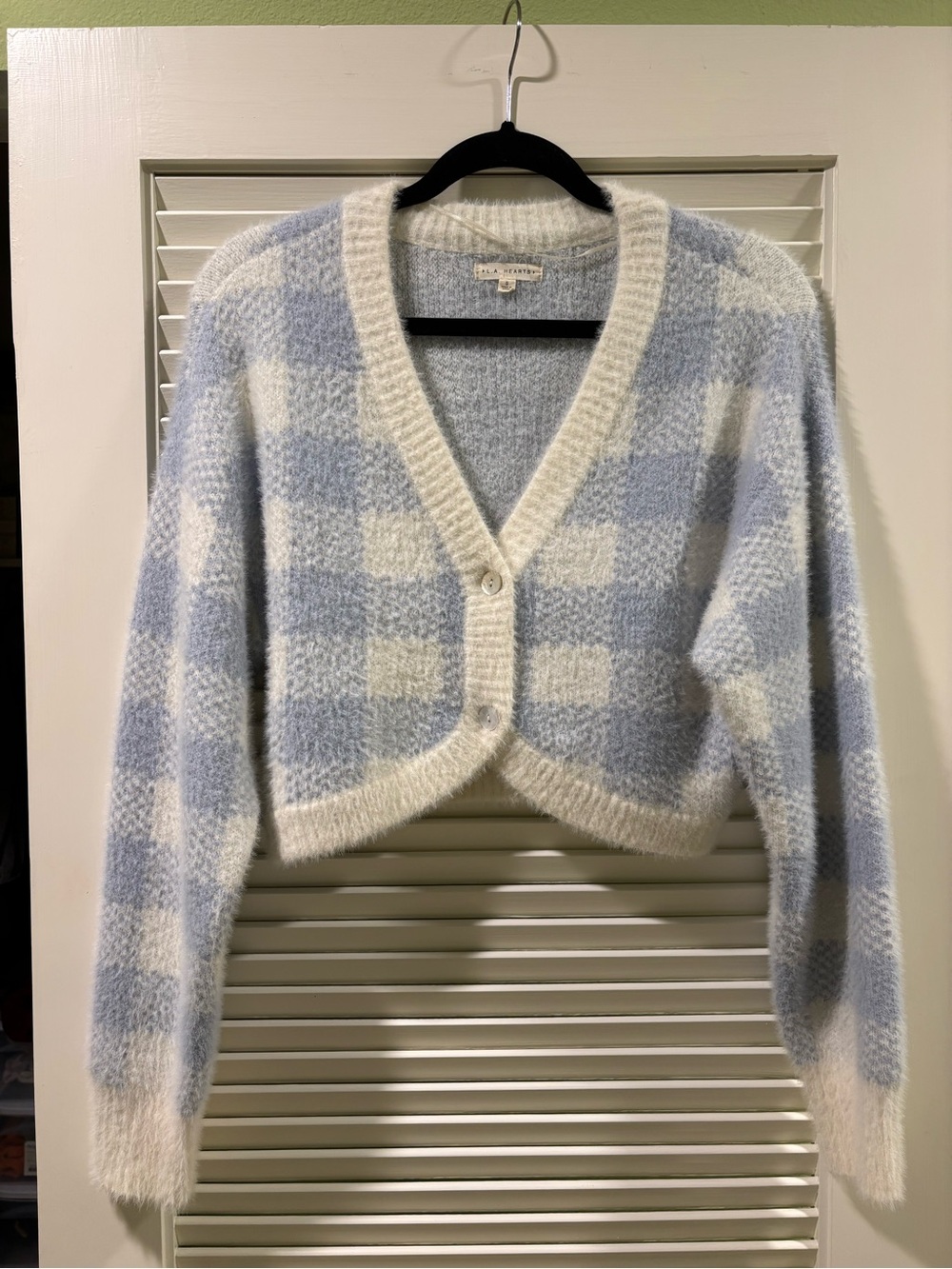✨ SOFT FUZZY BABY BLUE CARDIGAN ✨